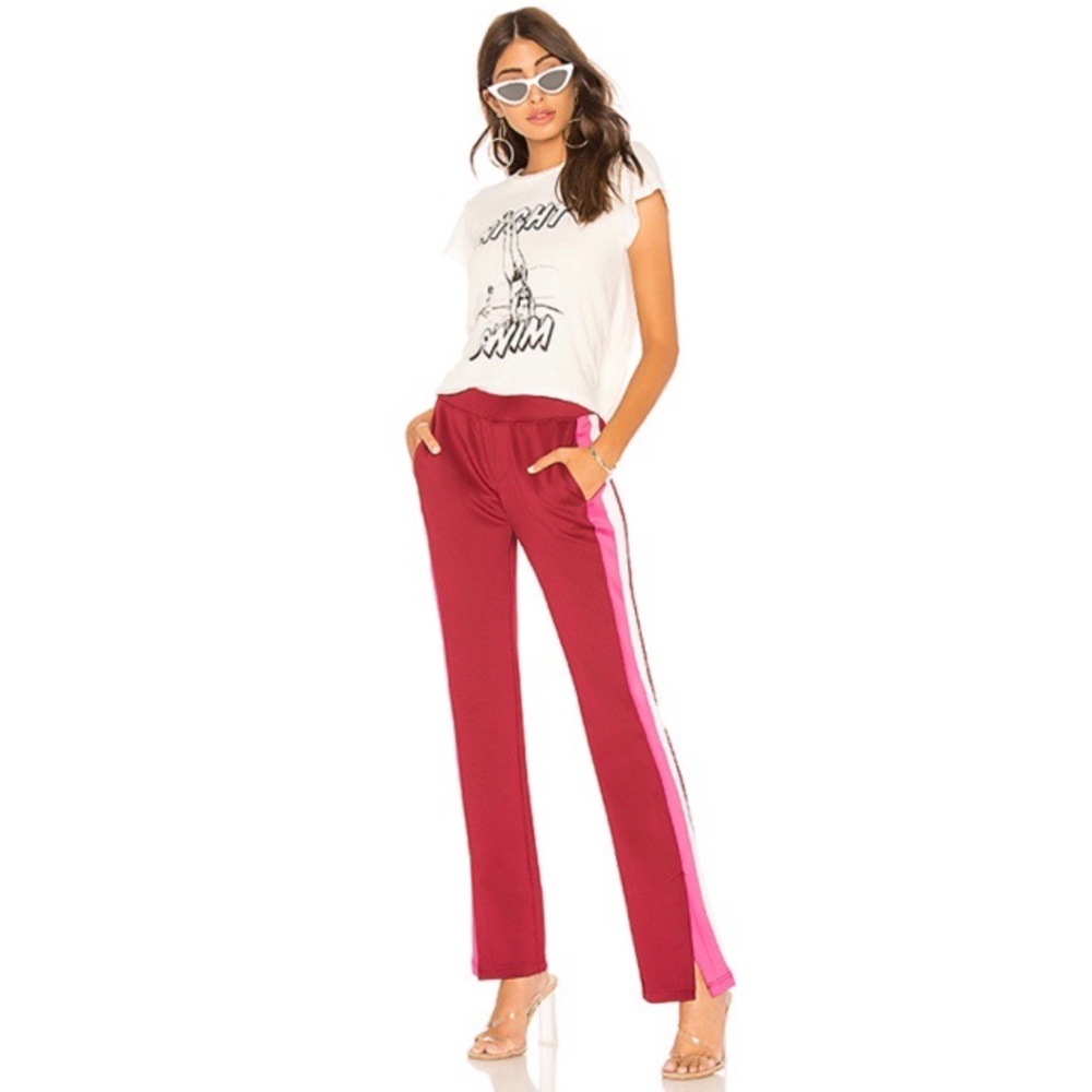 🆕 PAM & GELA Burgundy Microscuba Track Pant